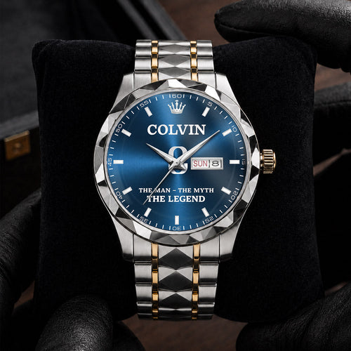 COLVIN H79K-03 Engraved Watches Luxury Alloy-Men For Men Personalized