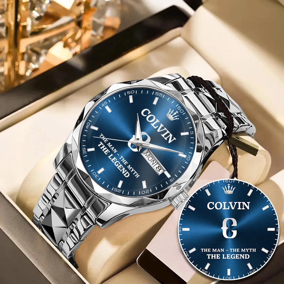 COLVIN H79K-03 Engraved Watches Luxury Alloy-Men For Men Personalized