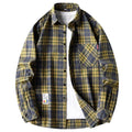 The Heritage Flannel | Mens Long Sleeve Grid Flannel Shirt