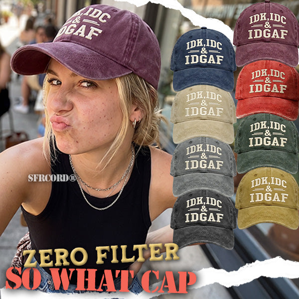 IDC HAT - Zero‑Filter So What Cap